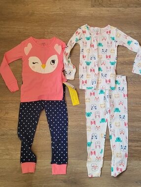 Two Sets of Carter's Girls' Pajamas, Size 3t
